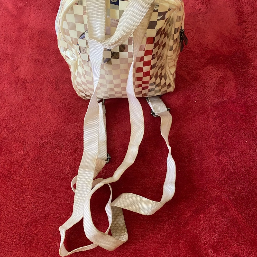 Vans Cream and Tan Checkered Backpack - Picture 2 of 2
